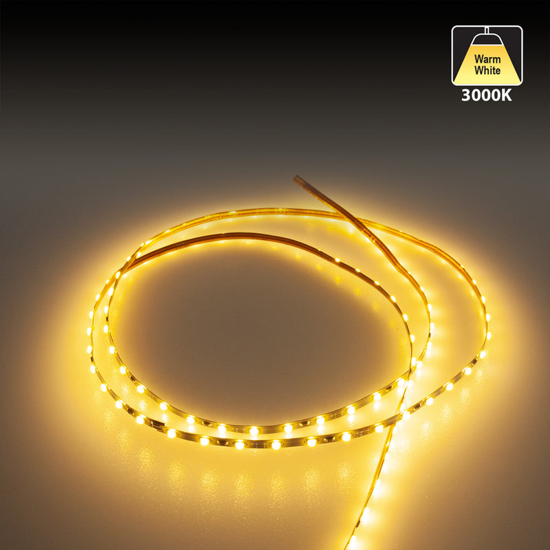 Ultrathin super bright 2mm LED Strip light 1 Meter 12V 1212SMD 200(Lm/ft) 3K(Warm White) - ledlightsandparts