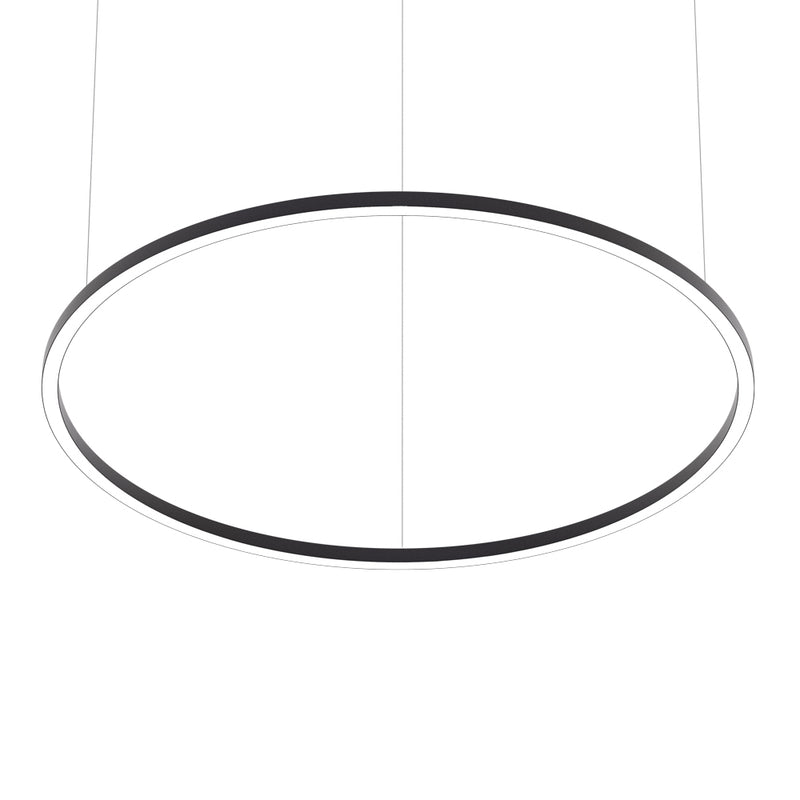 Type 46, Circle hanging Light Fixture Black, 90cm (35.4in)