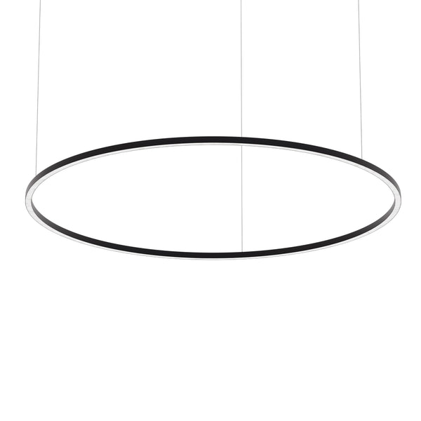 Type 47, Circle hanging Light Fixture Black, 127cm (50in)