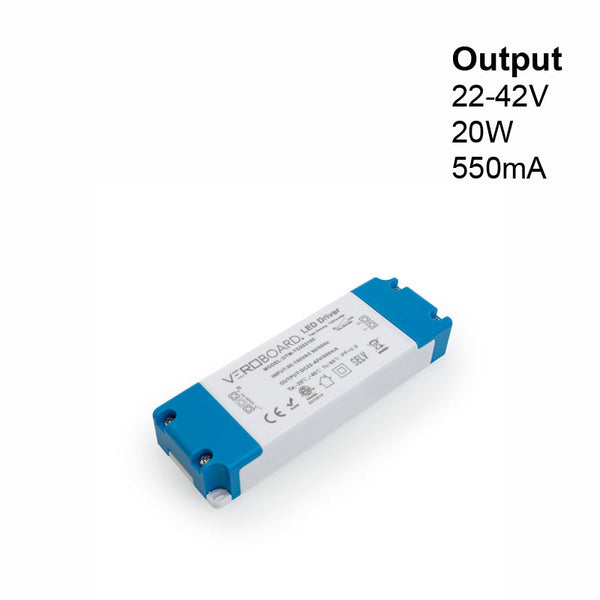 OTM-TD253100-550-20 Constant Current LED Driver, 550mA 22-42V 20W Dimmable - ledlightsandparts
