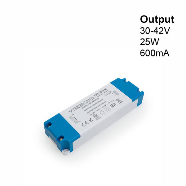 OTM-TD203100-600-25 Constant Current LED Driver, 600mA 30-42V 25W Dimmable - ledlightsandparts