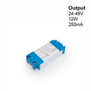 OTM-TD252500-250-12 Constant Current LWED Driver, 250mA 24-48V 12W Dimmable - ledlightsandparts