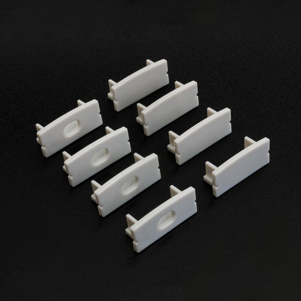 LED Channel Endcaps - Type 15 (4 Pairs)