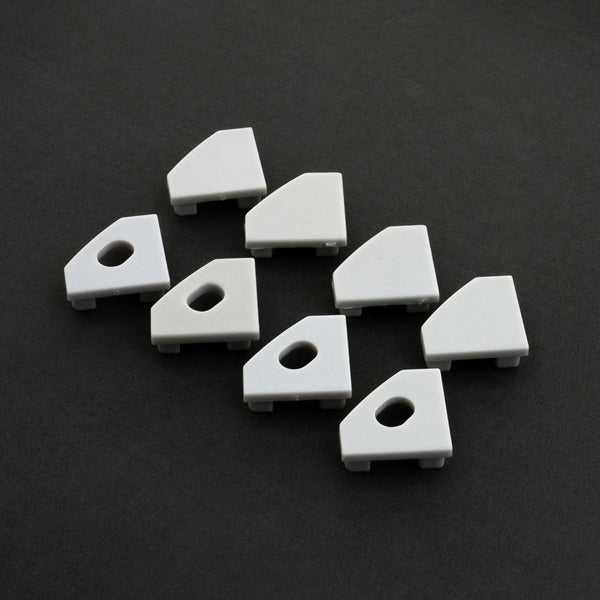 LED Channel Endcaps - Type 34A (4 Pairs)