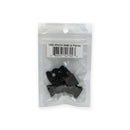 LED Channel Endcaps - Type 12 Black (4 Pairs)
