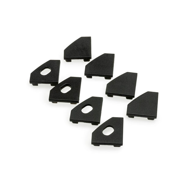 LED Channel Endcaps - Type 34A Black (4 Pairs)