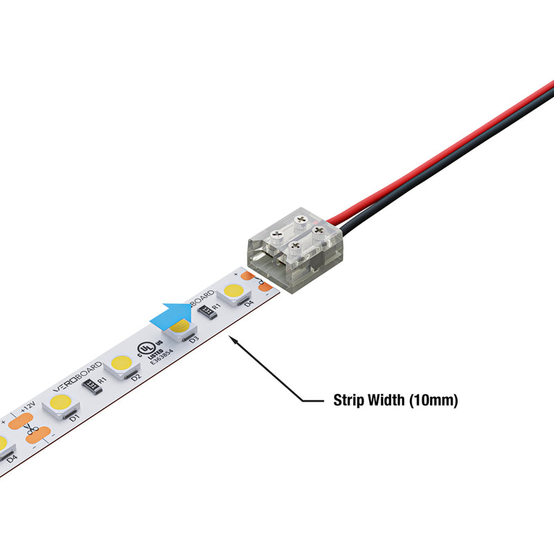 10mm LED Strip to Strip Screw Connectors, CON-SC10MM-SW