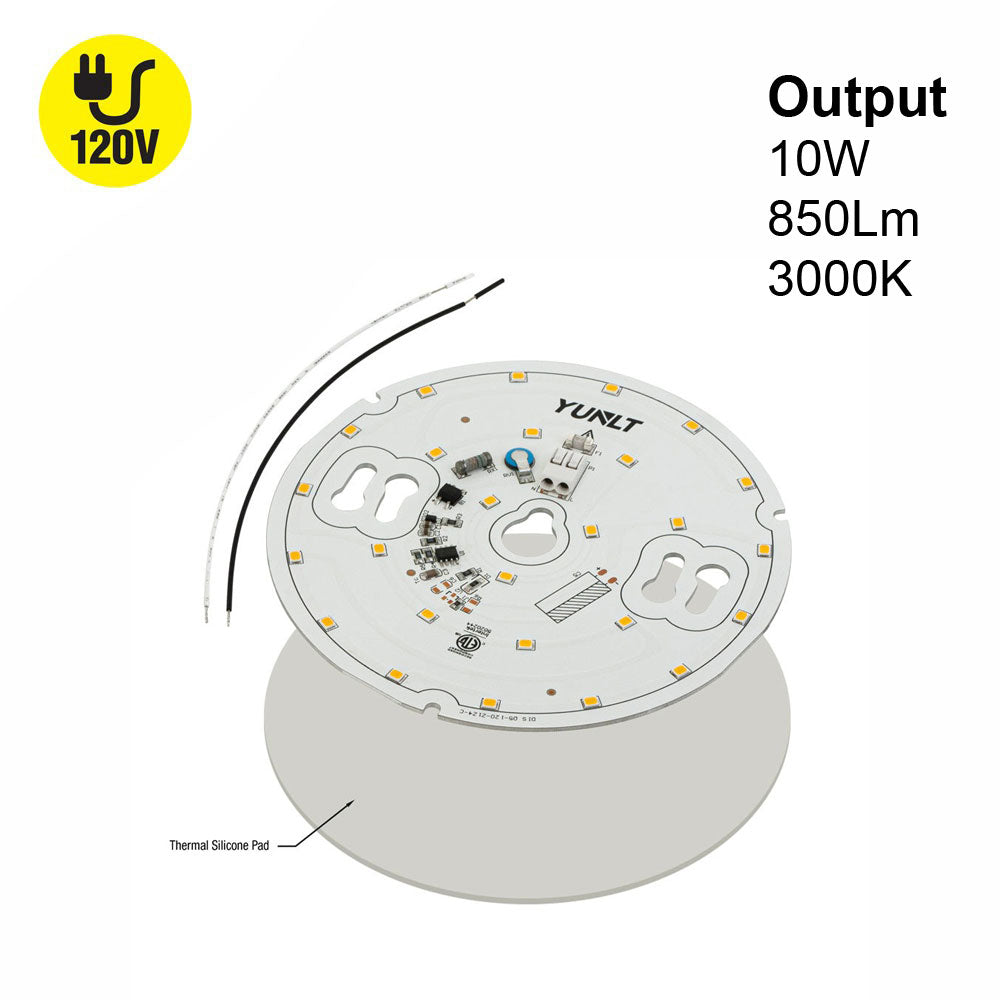 5 inch Round Disc LED Module, 120V 10W 3000K(Warm White)