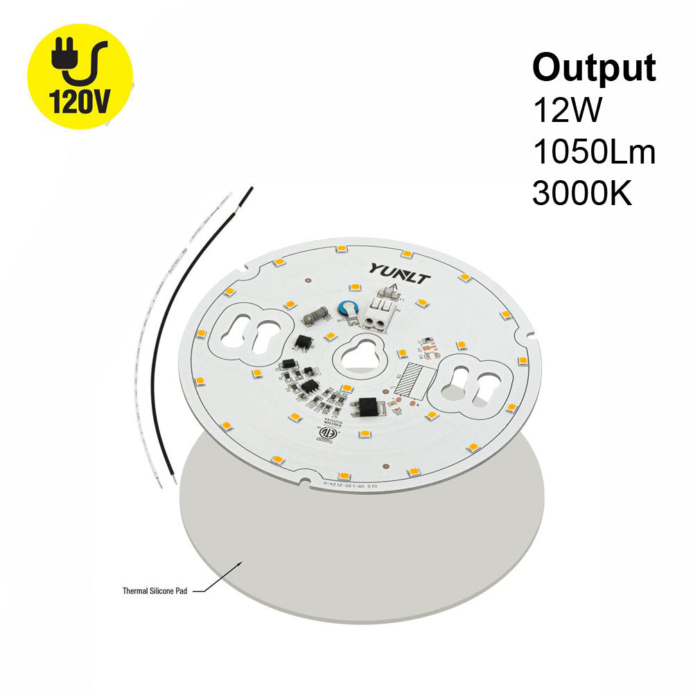 5 inch Round Disc LED Module DIS 05-012W-930-120-S3-Z1B, 120V 12W 3000