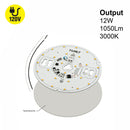5 inch Round Disc LED Module DIS 05-012W-930-120-S3-Z1B, 120V 12W 3000K(Warm White), lightsandparts