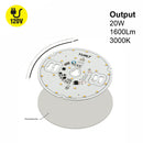5 inch Round Disc LED Module DIS 05-020W-930-120-S3-Z1B, 120V 20W 3000K(Warm White), lightsandparts