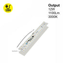 10 inch Linear LED Module Driverless Engine LIN 10-012W-930-120-S3-Z1B, 120V 12W 3000K(Warm White), lightsandparts