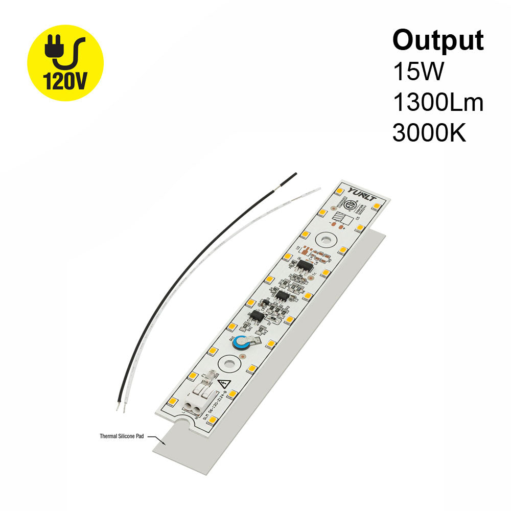 6 inch Slim LED Module Driverless Engine, 120V 15W 3000K(Warm White)