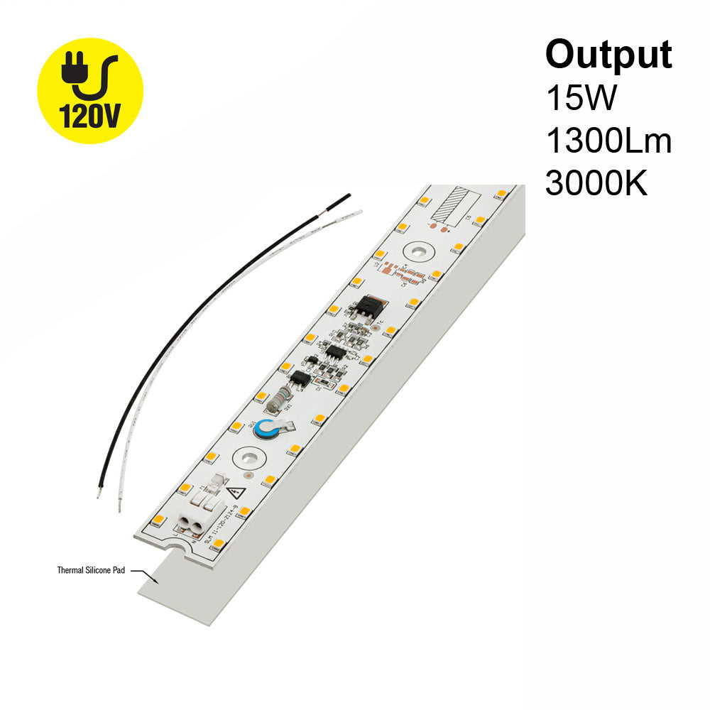 11 inch Slim LED Module Driverless Engine, 120V 15W 3000K(Warm White)