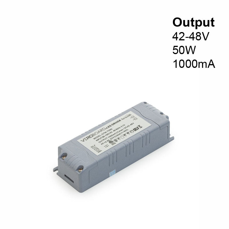 OTM-TD60 Constant Current LED Driver, 1000mA 42-48VDC - ledlightsandparts