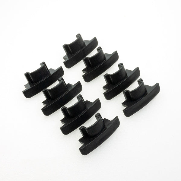 LED Channel Endcaps - Type 11 Black (4 Pairs)