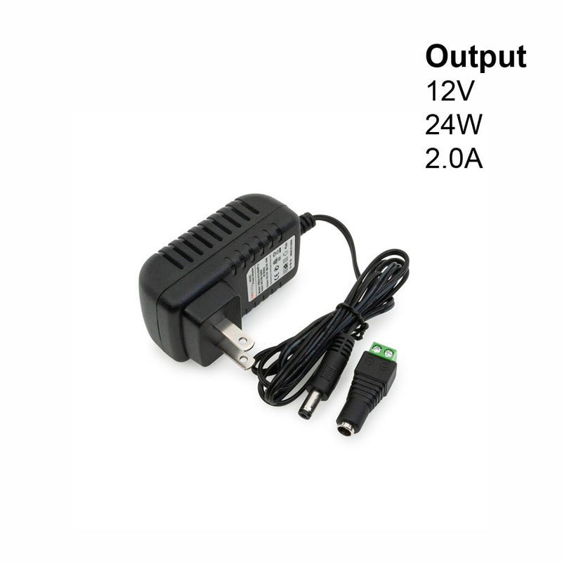 VBDA-012-024P1J Non-Dimmable Constant Voltage Plug-In Power Supply, 12V 24W, lightsandparts