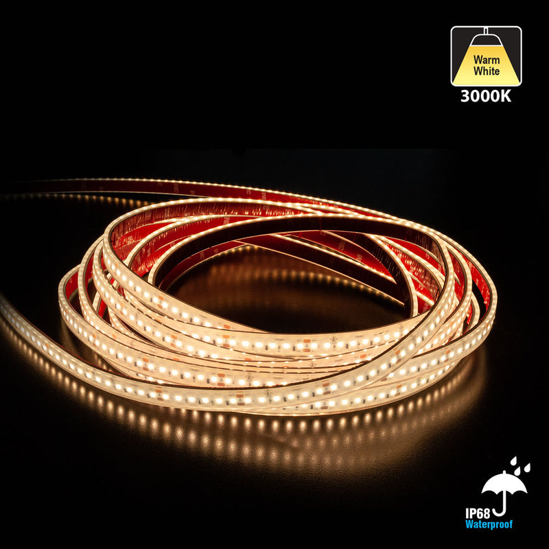 20M(65.6ft) Waterproof LED Strip HL2835, 24V 3(w/ft) 298(Lm/ft) CCT(3K, 4K), lightsandparts