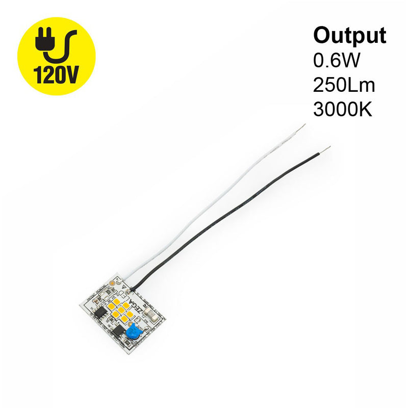 LED Module CUS 0620-250-930-120-S1, 120V 0.6W 3000K(Warm White), lightsandparts