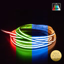 5M(16.4ft) Indoor LED Strip COB, 24V 6.6(w/ft) 896(LEDs/m) RGBW Gold PCB RGB27K