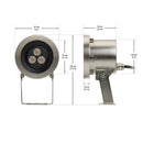 Underwater LED Spot Light 24V 18.5W 3000K(Warm White), SUB-B-17-24V-3K