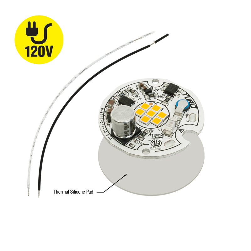 1.5 inch Round Disc ZEGA LED Module DIS 01-008W-930-120-S1-Z4A, 120V 8W 3000K(Warm White), lightsandparts