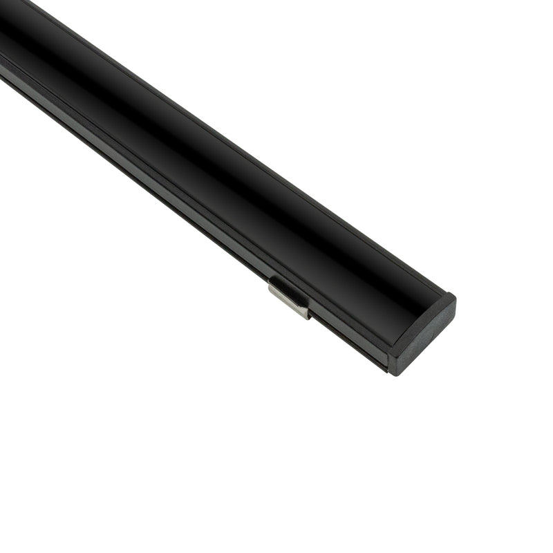 Type 141 Black, Linear Architectural Light Fixture Profile, 3Meters (118inches)