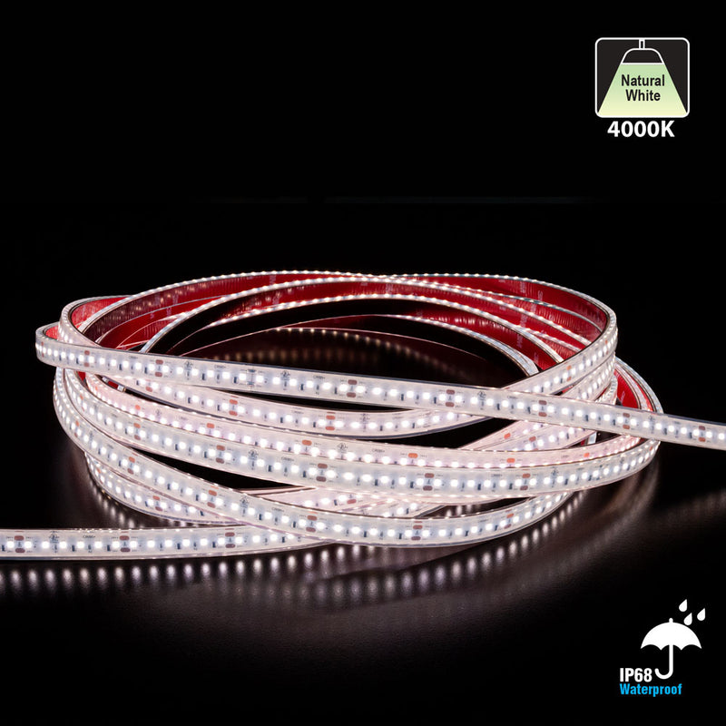 20M(65.6ft) Waterproof LED Strip HL2835, 24V 3(w/ft) 298(Lm/ft) CCT(3K, 4K), lightsandparts