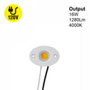CBAC-84-30135-120V-40 COB Paragon LED Module with GPH48135AC LED Holder, 120V 16W 4000K