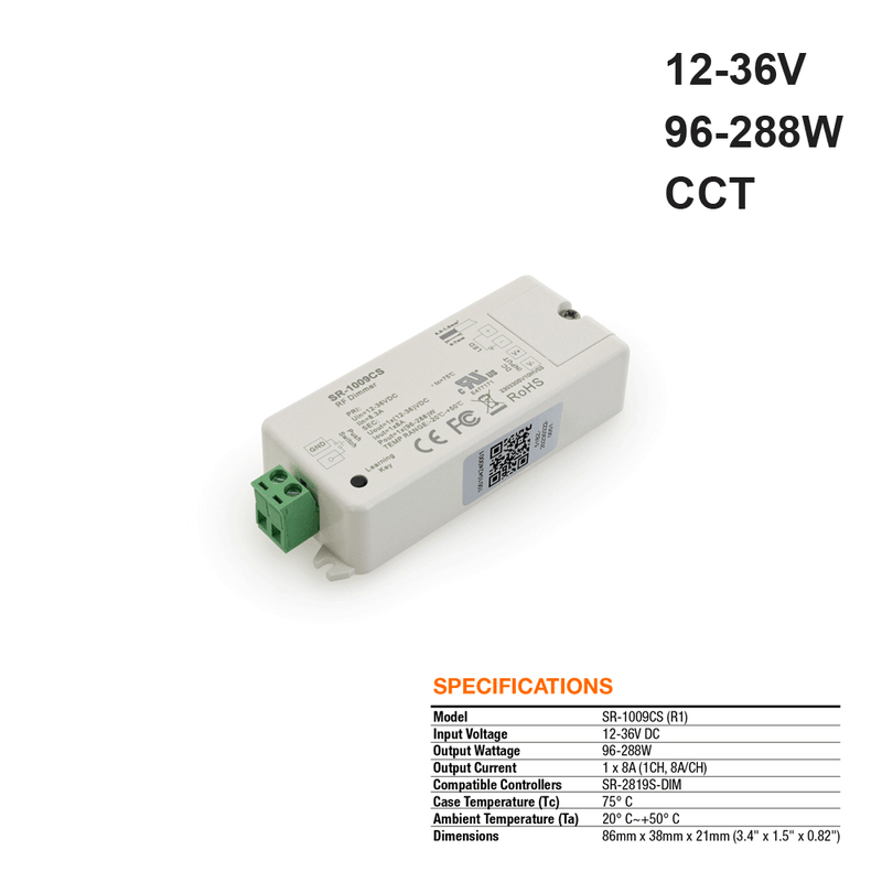 Constant Voltage Receiver SR-1009CS single color 12-36V 96-288W