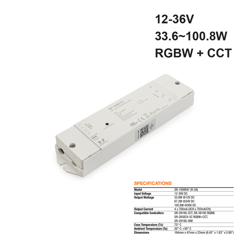 Constant Current Receiver SR-1009FA7, 700MA 12-36VDC 33.6-100.8W