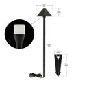 22 inch Pathway LED Light with Mushroom Caps, lightsandparts