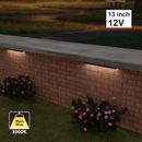 13 inch Landscape Retaining Wall Light, 12V 3W 3000K(Warm White)