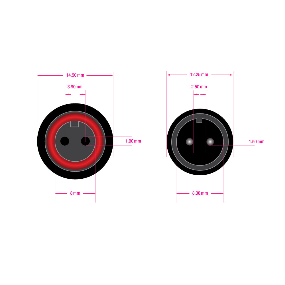2 outputs waterproof T Connector Extension (1 male, 2 Female) for Path