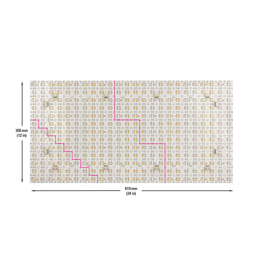 Flexible LED Backlight Sheet for behind Stone and Glass, 24V 46W