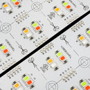 Flexible LED Backlight Sheet for behind Stone and Glass, 24V 46W RGB2.7K-(Soft White)