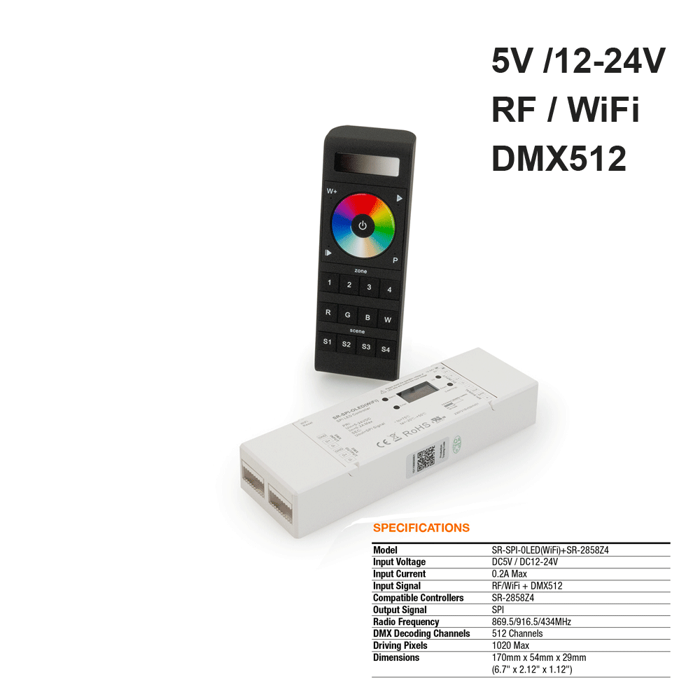 SR-SPI-0LED(WiFi) DMX LED Light Receiver
