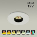 MTR-79W 12V Recessed LED Light Fixture, 2.5 inch White