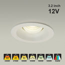 MTR-84W 12V Recessed LED Light Fixture, 3.25 inch White
