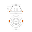 VBD-MTR-84W Recessed LED Light Fixture, 3.25 inch White, lightsandparts