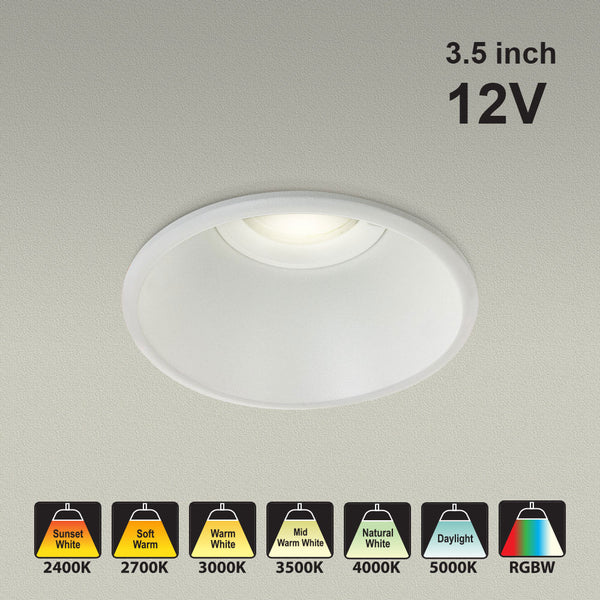 VBD-MTR-85W Recessed LED Light Fixture, 3.5 inch White