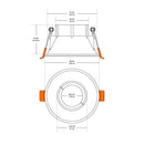 VBD-MTR-85W Recessed LED Light Fixture, 3.5 inch White, lightsandparts