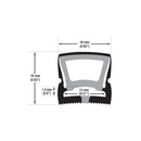Black Silicone Flexible LED Neon channel N1616-SF-B, 10m (32.8ft) max SURFACE Mount