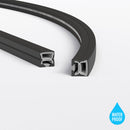 Black Silicone Flexible LED Neon channel N1010-SF-B, 10m (32.8ft) max SURFACE Mount