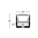 Black Silicone Flexible LED Neon channel N1212-SF-B, 10m (32.8ft) max SURFACE Mount