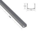 LED neon mounting linear holder CLN1212-LI (1 Meter)