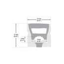 White Silicone Flexible LED Neon channel N1212-SF-W, 5m (16.4ft) max SURFACE Mount