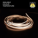 5M(16.4ft) LED Neon light Strip VBD-N0606-3000-SF-W, 3000K(Warm White) Dimmable Silicone Waterproof Casing Side Emitting, lightsandparts