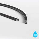 Black Silicone Flexible LED Neon channel N0612-SD-B, 10m (32.8ft) max SIDE Mount