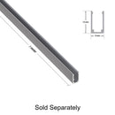 Black Silicon Flexible LED Neon channel N0612-SD-B, 5m (16.4ft) max, lightsandparts